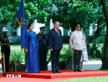 Lễ đón Tổng Bí thư, Chủ tịch nước Tô Lâm và Phu nhân thăm cấp Nhà nước tới Philippines