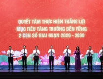 Thủ tướng Lê Minh Hưng phát động Phong trào thi đua quyết tâm thực hiện thắng lợi mục tiêu tăng trưởng bền vững '2 con số'