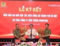 Công an Hà Nội và MobiFone hợp tác thúc đẩy chuyển đổi số, xây dựng đô thị thông minh