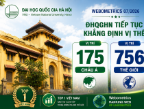 Đại học Quốc gia Hà Nội đứng thứ 175 châu Á và 756 thế giới