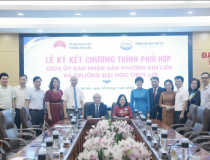Phường Kim Liên bắt tay Đại học Thủy Lợi mở rộng không gian chuyển đổi số