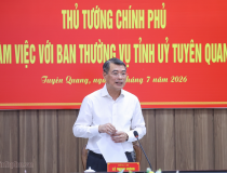 Thủ tướng Lê Minh Hưng: Tuyên Quang phải cố gắng gấp 2 - 3 lần những nơi thuận lợi