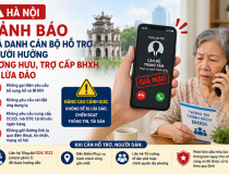 Cảnh giác với thủ đoạn mạo danh Trung tâm Phục vụ hành chính công đề lừa tiền lương hưu