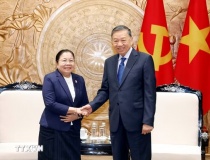 Tổng Bí thư, Chủ tịch nước Tô Lâm tiếp Trưởng Ban Tổ chức Trung ương Lào