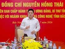 Bí thư Tỉnh ủy Nguyễn Hồng Thái: Đưa khoa học công nghệ và đổi mới sáng tạo thành động lực tăng trưởng mới của Bắc Ninh