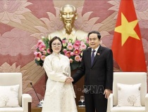 Chủ tịch Quốc hội Trần Thanh Mẫn tiếp Đại sứ Mông Cổ