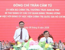 Học viện Chính trị Quốc gia Hồ Chí Minh phải là hình mẫu về xây dựng Đảng