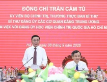 Học viện Chính trị Quốc gia Hồ Chí Minh phải là hình mẫu về xây dựng Đảng