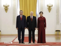 Tổng thống Nga Putin chủ trì Lễ đón Tổng Bí thư, Chủ tịch nước Tô Lâm cùng Phu nhân