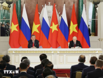 Tổng Bí thư, Chủ tịch nước Tô Lâm và Tổng thống Nga Putin phát biểu với báo chí