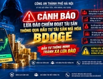 Cảnh báo lừa đảo đầu tư tài sản mã hóa BDOGE