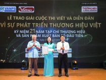 Vinh danh 10 tác phẩm báo chí xuất sắc tại Lễ trao giải cuộc thi viết “Vì sự phát triển thương hiệu Việt”