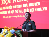Đại tướng Phan Văn Giang tiếp xúc cử tri tỉnh Thái Nguyên
