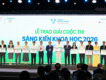 Trao 15 giải Sáng kiến Khoa học 2026: Lan tỏa những sáng kiến vì cộng đồng