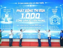 Ứng Thiên đẩy mạnh chuyển đổi số, đưa tiện ích đến người dân