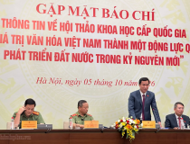 Hội thảo khoa học quốc gia về phát huy giá trị văn hóa Việt Nam trong kỷ nguyên mới sẽ diễn ra vào ngày 10/10