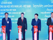 Hai Thủ tướng dự lễ khởi động xây dựng Trường Đại học Hữu nghị Lào - Việt Nam