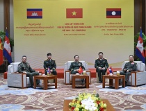 Cuộc gặp thường niên giữa ba Bộ trưởng Bộ Quốc phòng Việt Nam - Lào - Cam-pu-chia