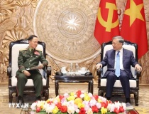 Tổng Bí thư, Chủ tịch nước Tô Lâm tiếp Phó Thủ tướng, Bộ trưởng Bộ Quốc phòng Lào
