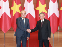 Tổng Bí thư, Chủ tịch nước Tô Lâm hội đàm với Tổng thống Thụy Sĩ