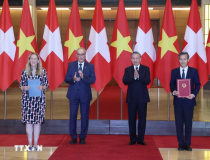 Tổng thống Liên bang Thụy Sĩ Guy Parmelin và Phu nhân kết thúc tốt đẹp chuyến thăm chính thức Việt Nam