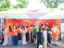 Gian hàng GPBank tại VPIM 2026 hút đông runner check-in, trải nghiệm