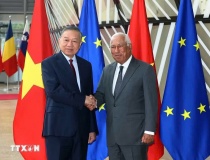 Tổng Bí thư, Chủ tịch nước Tô Lâm hội đàm với Chủ tịch Hội đồng châu Âu António Costa
