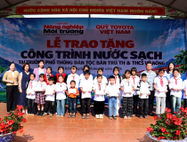 Toyota Việt Nam mang nguồn nước sạch đến trường học vùng cao Cao Bằng