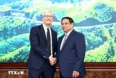 Thủ tướng Phạm Minh Chính tiếp Giám đốc điều hành Tập đoàn Apple Tim Cook
