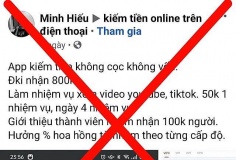 Mất tiền tỷ vì theo dõi, thả tim tiktok, nghe nhạc... việc nhẹ lương cao trên không gian mạng