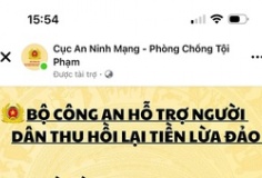 Trang thông tin tên cơ quan công an giúp lấy lại tiền lừa đảo đều là mạo danh