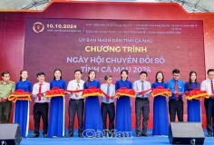 Sôi nổi Ngày hội Chuyển đổi số tỉnh Cà Mau