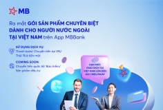 MB ra mắt dịch vụ dành cho người nước ngoài trên App MBBank