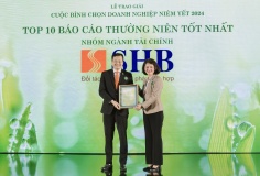 SHB lần thứ 4 được vinh danh trong TOP 10 doanh nghiệp có Báo cáo thường niên tốt nhất ngành Tài chính