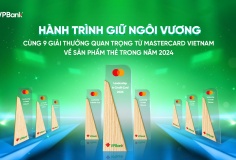 Mastercard vinh danh VPBank với 9 giải thưởng danh giá