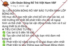 Hà Nội: Một phụ nữ bị lừa hơn 1 tỷ đồng khi đăng ký khóa học bóng rổ cho con trên mạng