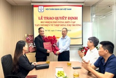 Bổ nhiệm Nhà báo Đinh Văn Tịnh giữ chức vụ Phó Tổng Biên tập Tạp chí điện tử Nhịp sống thị trường
