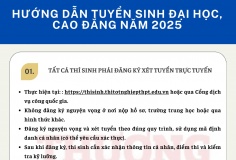 Các mốc thời gian tuyển sinh đại học, cao đẳng năm 2025