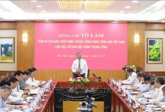 Tổng Bí thư Tô Lâm: Công tác nội chính phải hướng mục tiêu giữ vững ổn định để phát triển đất nước