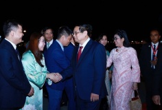 Thủ tướng Phạm Minh Chính tới Kuala Lumpur, bắt đầu thăm Malaysia và dự Hội nghị Cấp cao ASEAN