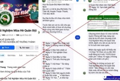 Cảnh giác khi đăng ký tham gia trại hè quân đội nhân dân trên mạng xã hội
