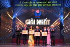 Nhóm tác giả Ban Cơ yếu Chính phủ đạt giải Nhất sáng tạo khoa học - công nghệ Việt Nam năm 2024