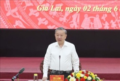 Tổng Bí thư Tô Lâm: Sau hợp nhất, tỉnh Gia Lai (mới) không chỉ lớn về quy mô mà còn mạnh về năng lực cạnh tranh