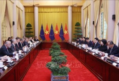 Chủ tịch nước Lương Cường tiếp Đại sứ EU và các nước thành viên