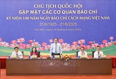 Chủ tịch Quốc hội Trần Thanh Mẫn gặp mặt các cơ quan báo chí