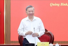 Tổng Bí thư Tô Lâm làm việc với Ban Thường vụ Tỉnh ủy Quảng Bình và Quảng Trị