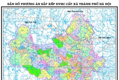 Bản đồ 126 xã, phường mới của Hà Nội sau sáp nhập