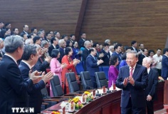Tổng Bí thư dự lễ Công bố các Nghị quyết về sáp nhập đơn vị hành chính tại Thành phố Hồ Chí Minh
