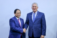 Thủ tướng Phạm Minh Chính hội kiến Bí thư thứ nhất, Chủ tịch nước Cuba