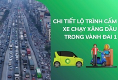 Chi tiết lộ trình cấm xe chạy xăng dầu trong Vành đai 1